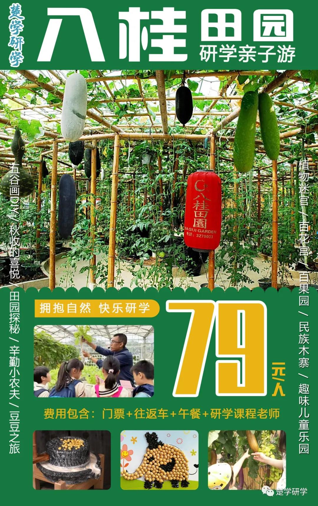 【楚学八桂田园精品研学】农耕文明的博大精深，农家作物的丰富多彩，花果飘香的田园生活等你来体验！